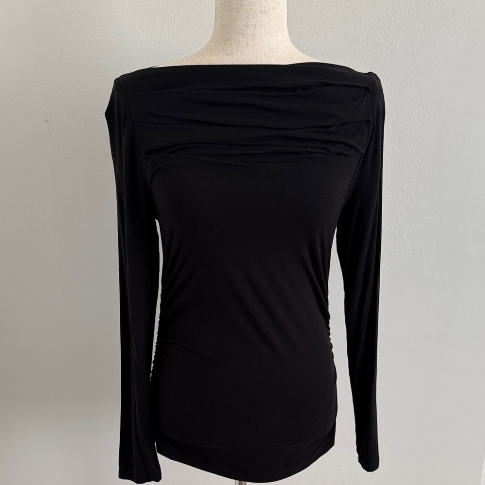LOFT Black Long Sleeve Top